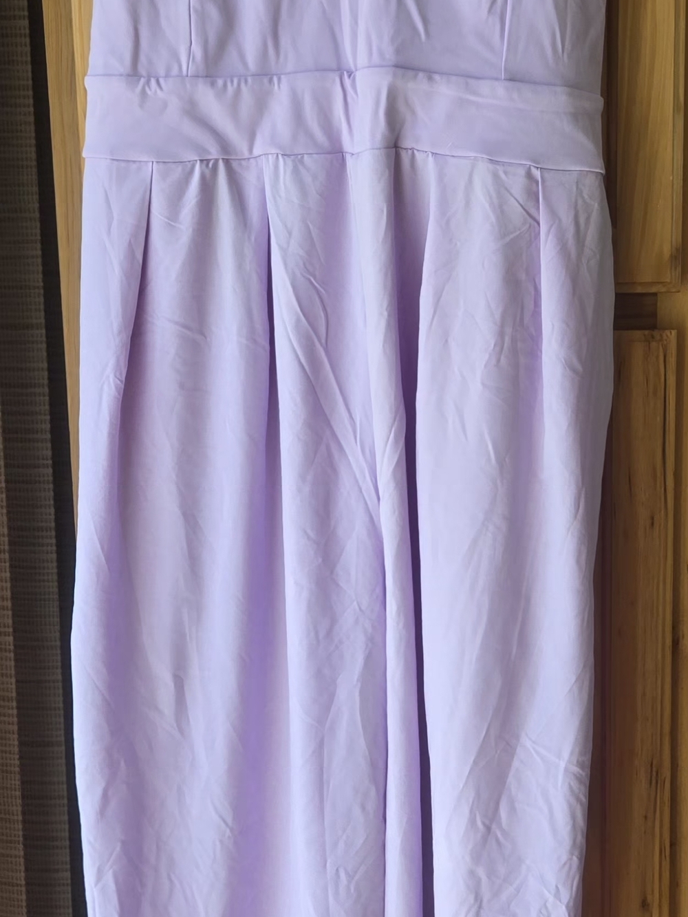 Women's Lavender Wide-Leg Jumpsuit Pants